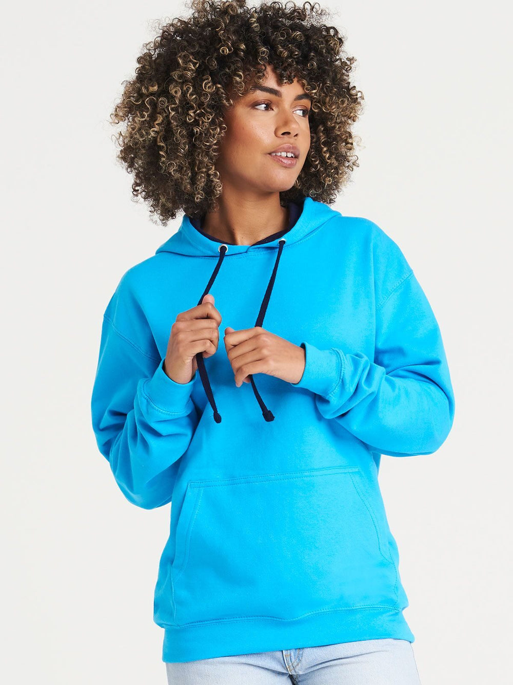 FELPA UNISEX VARSITY HOODIE - AWDIS JUST HOODS fronte