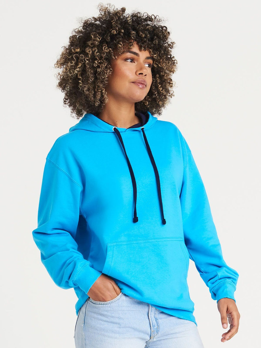 FELPA UNISEX VARSITY HOODIE - AWDIS JUST HOODS laterale