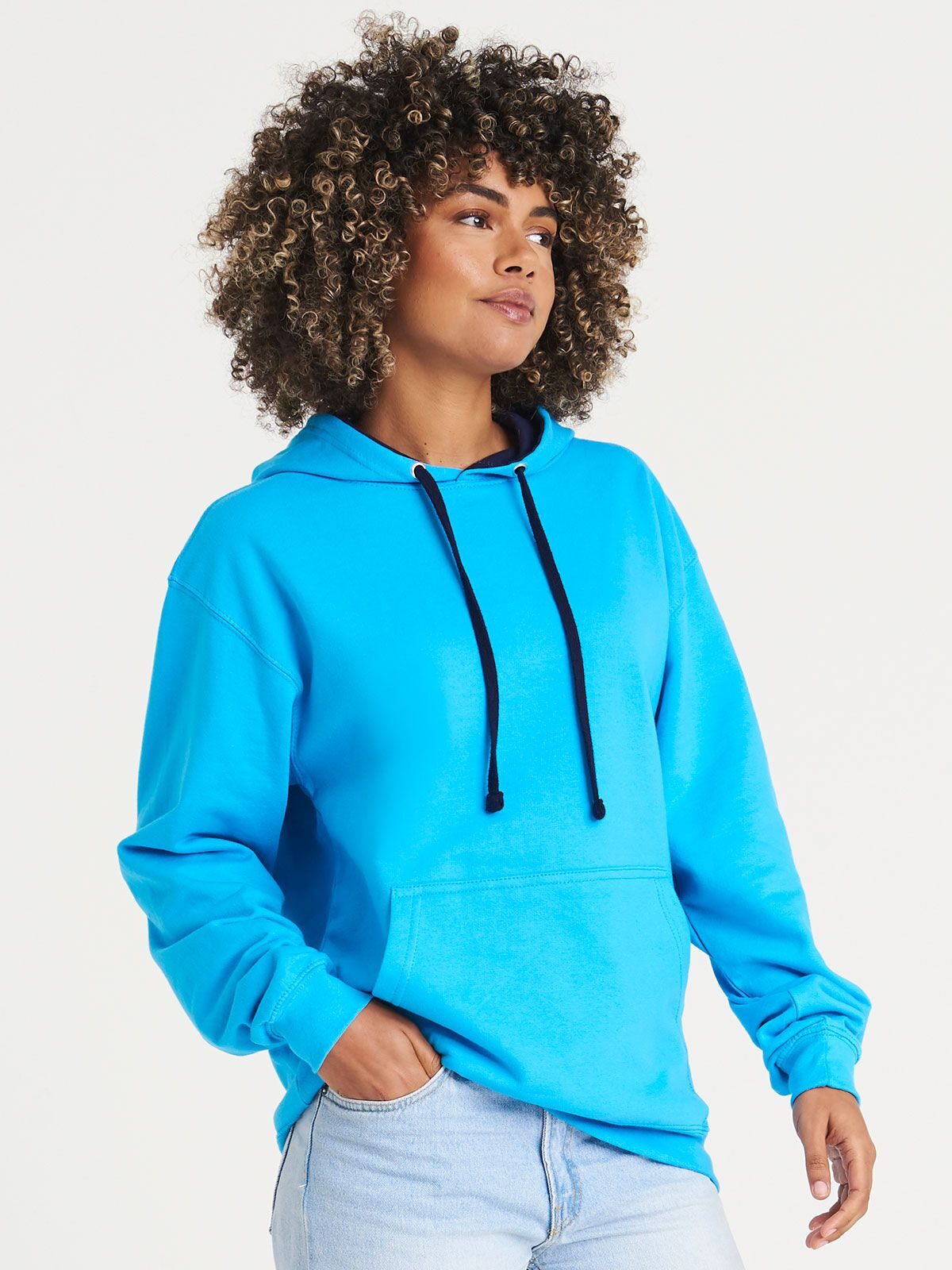 FELPA UNISEX VARSITY HOODIE - AWDIS JUST HOODS laterale