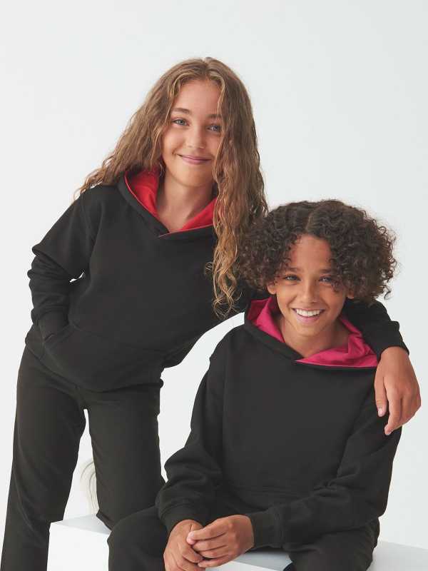 FELPA CON CAPPUCCIO KIDS VARSITY HOODIE - AWDIS JUST HOODS