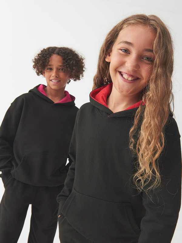FELPA CON CAPPUCCIO KIDS VARSITY HOODIE - AWDIS JUST HOODS