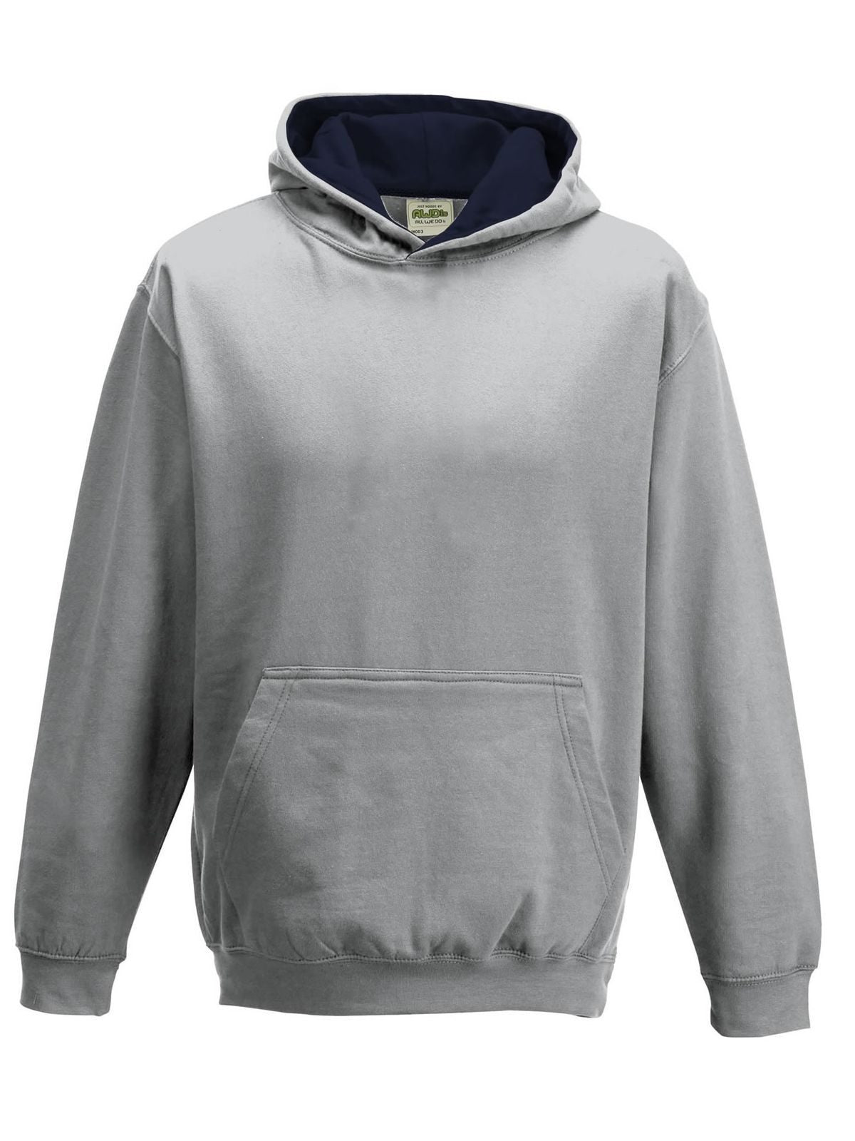 FELPA CON CAPPUCCIO KIDS VARSITY HOODIE - AWDIS JUST HOODSGrigio MelangeBlu Navy Francese