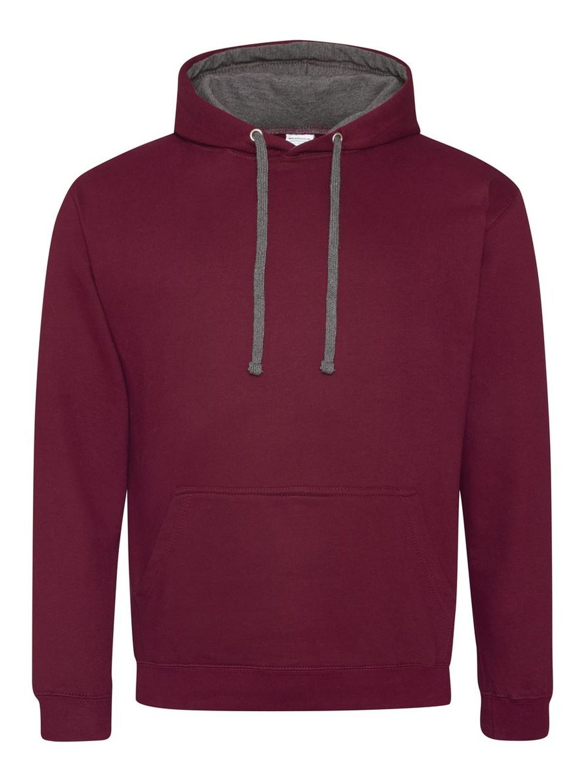 FELPA UNISEX VARSITY HOODIE - AWDIS JUST HOODSBordeaux-Carbone