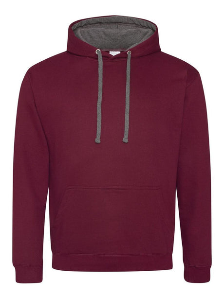 FELPA UNISEX VARSITY HOODIE - AWDIS JUST HOODSBordeaux-Carbone