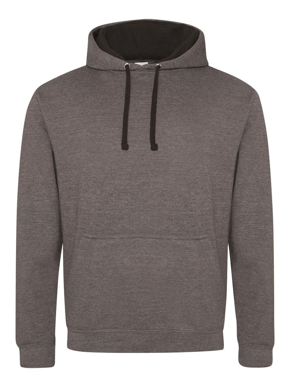 FELPA UNISEX VARSITY HOODIE - AWDIS JUST HOODSCarbone-Nero Jet