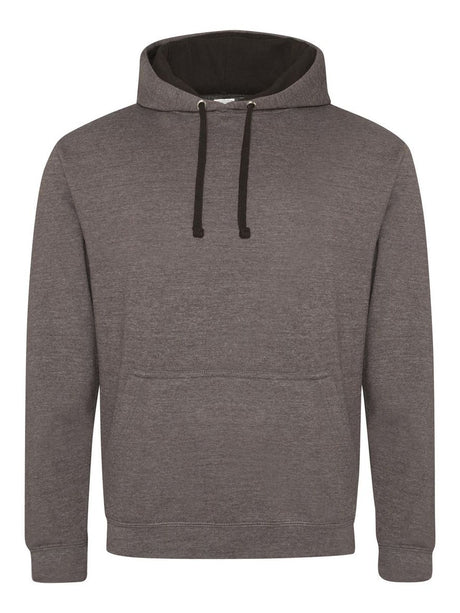 FELPA UNISEX VARSITY HOODIE - AWDIS JUST HOODSCarbone-Nero Jet