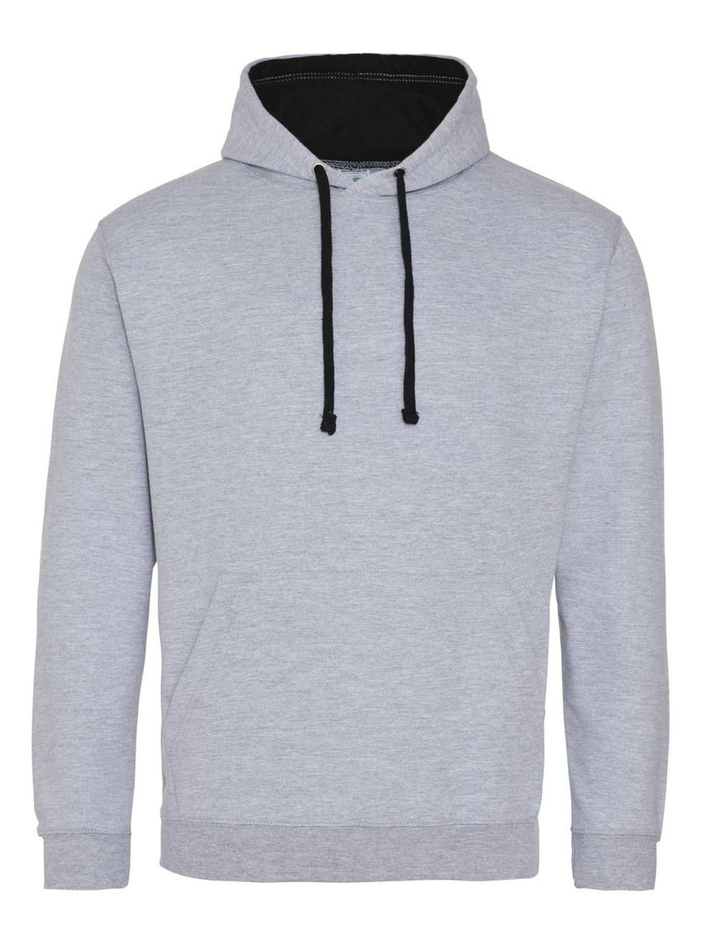 FELPA UNISEX VARSITY HOODIE - AWDIS JUST HOODSGrigio Melange-Nero Jet