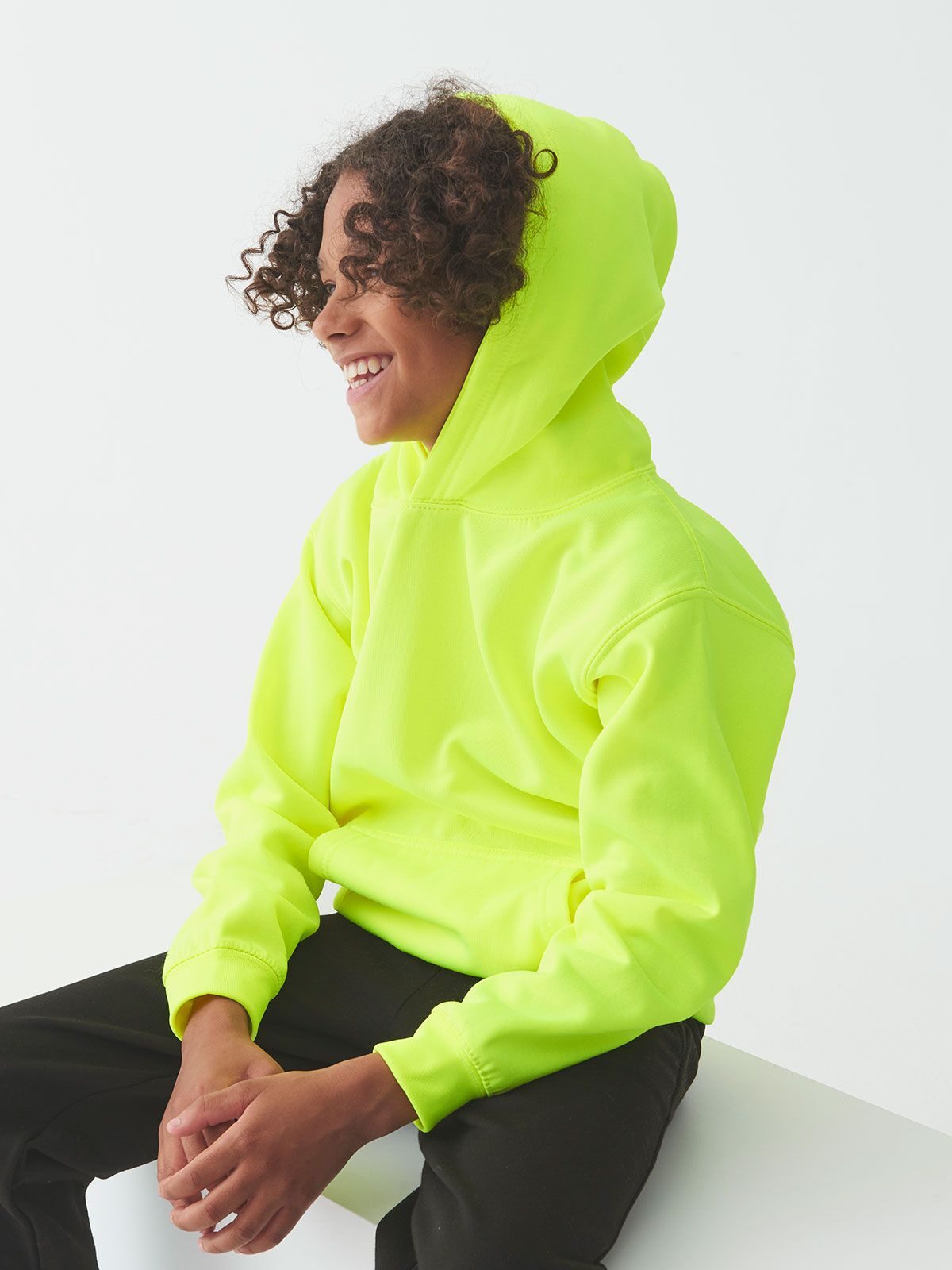 FELPA KIDS ELECTRIC HOODIE - AWDIS JUST HOODS laterale