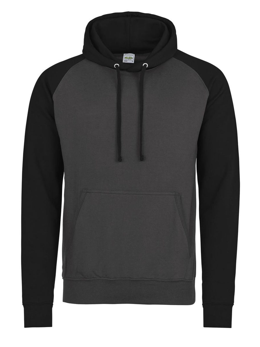 FELPA CON CAPPUCCIO BASEBALL HOODIE - AWDIS JUST HOODSCarbone-Nero Jet