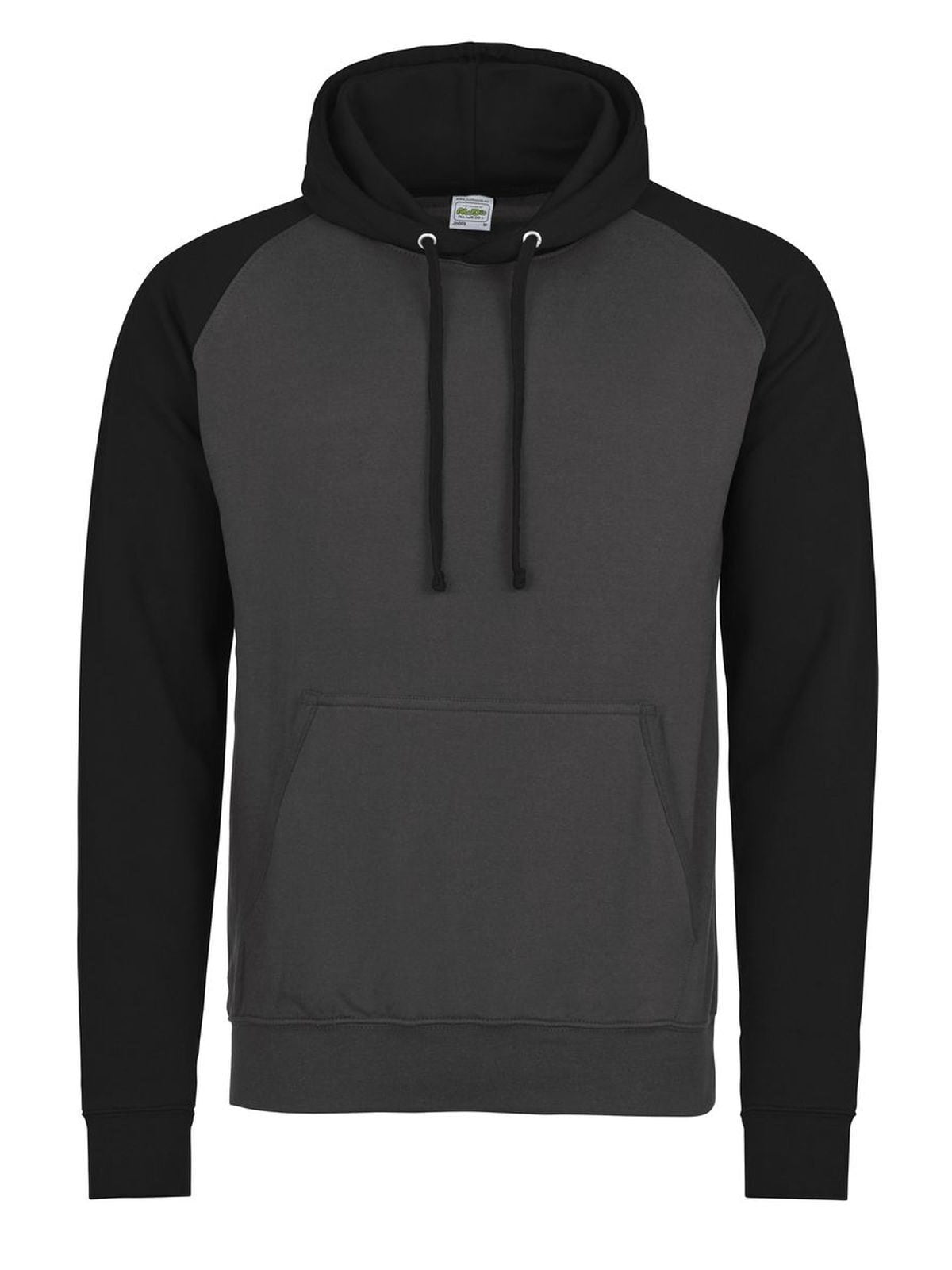 FELPA CON CAPPUCCIO BASEBALL HOODIE - AWDIS JUST HOODSCarbone-Nero Jet