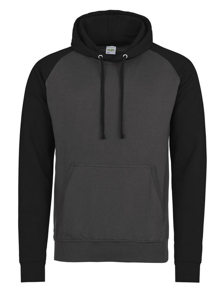 FELPA CON CAPPUCCIO BASEBALL HOODIE - AWDIS JUST HOODSCarbone-Nero Jet