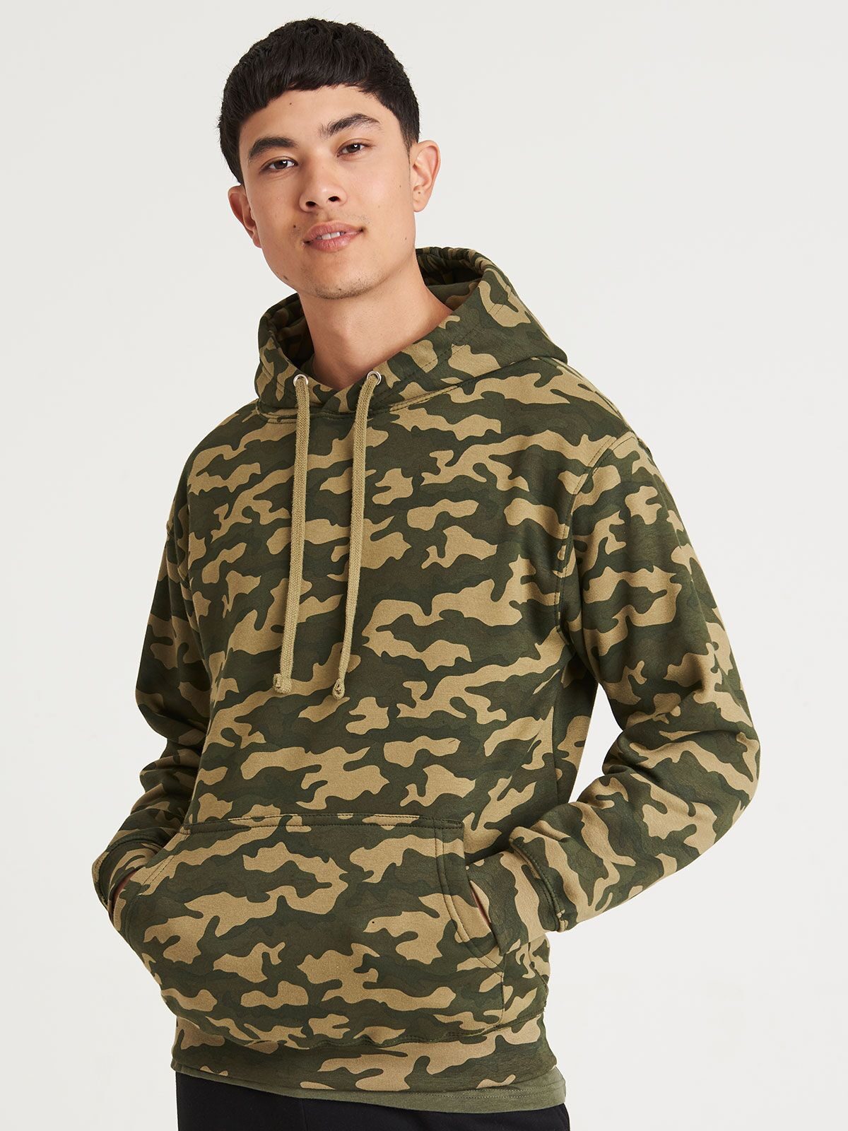FELPA CON CAPPUCCIO CAMO HOODIE - AWDIS JUST HOODS fronte