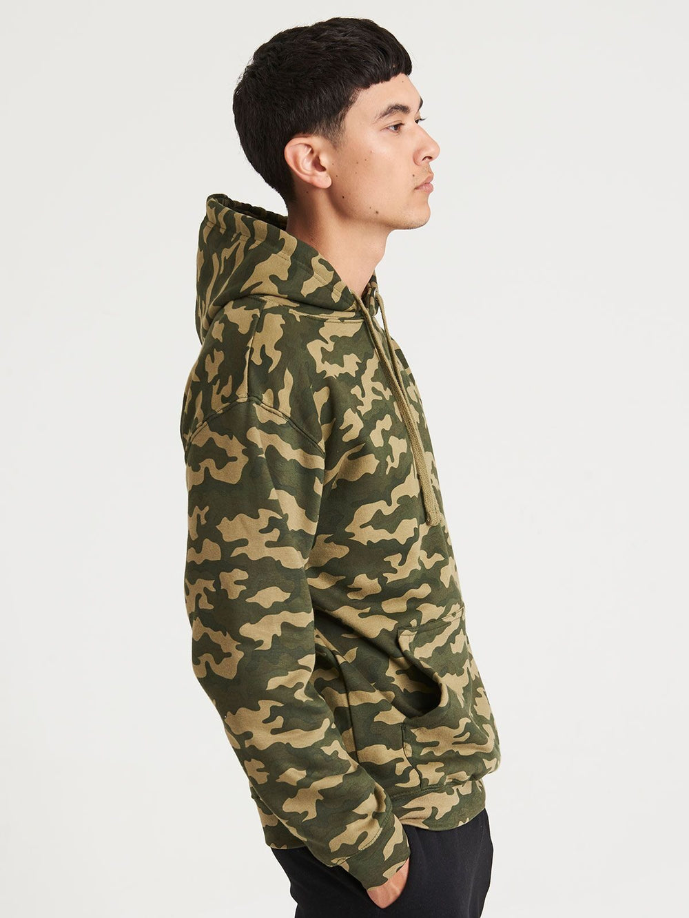 FELPA CON CAPPUCCIO CAMO HOODIE - AWDIS JUST HOODS laterale