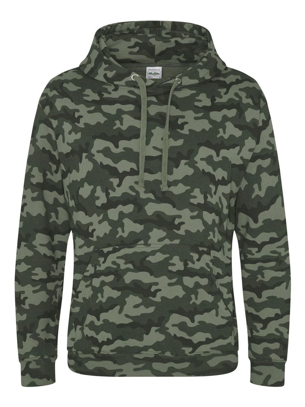FELPA CON CAPPUCCIO KIDS CAMO HOODIE - AWDIS JUST HOODSVerde Mimetico