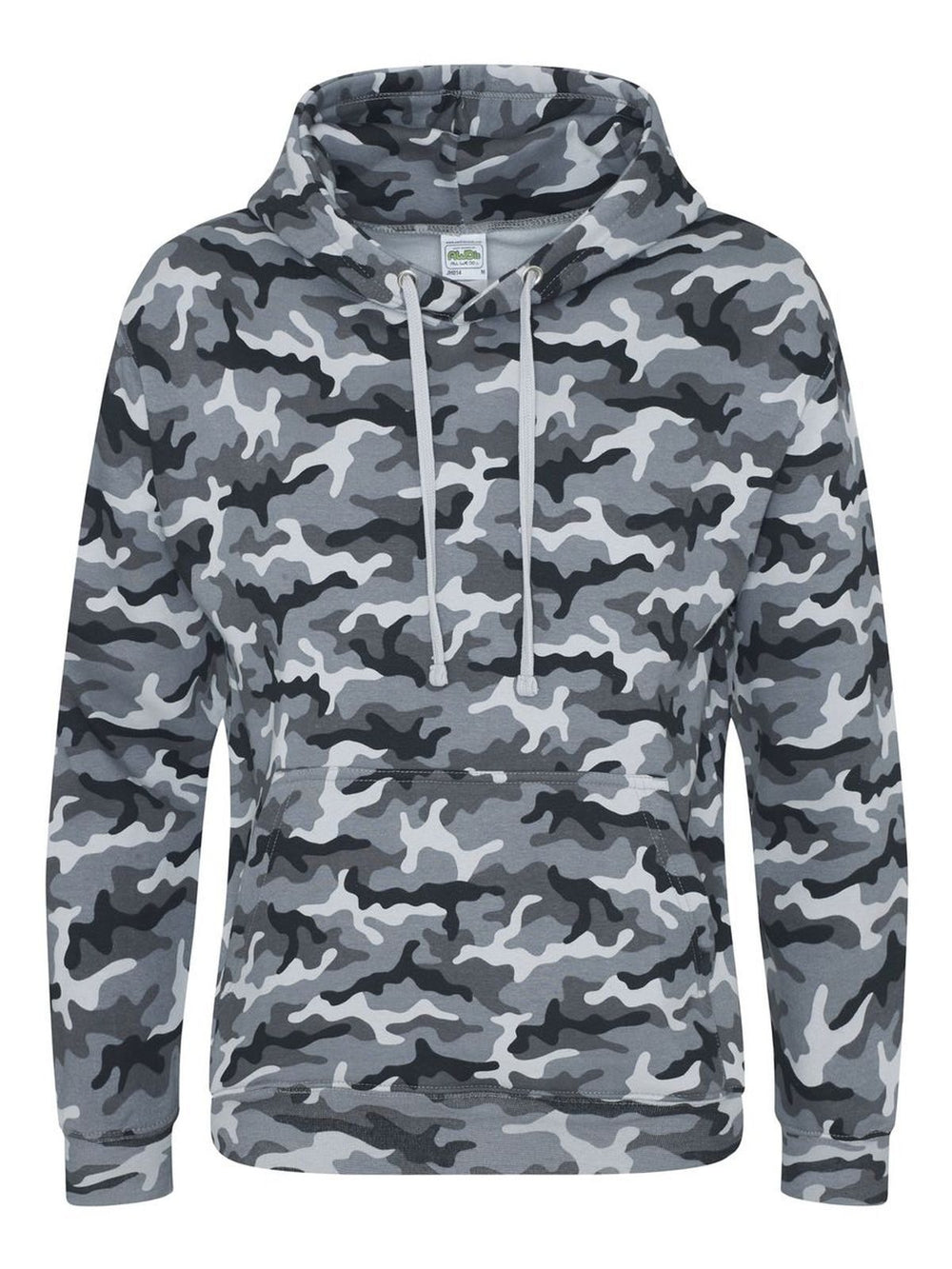 FELPA CON CAPPUCCIO CAMO HOODIE - AWDIS JUST HOODSGrigio