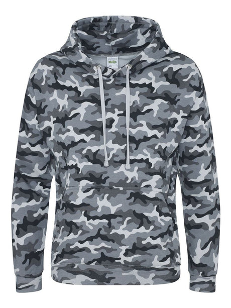 FELPA CON CAPPUCCIO CAMO HOODIE - AWDIS JUST HOODSGrigio