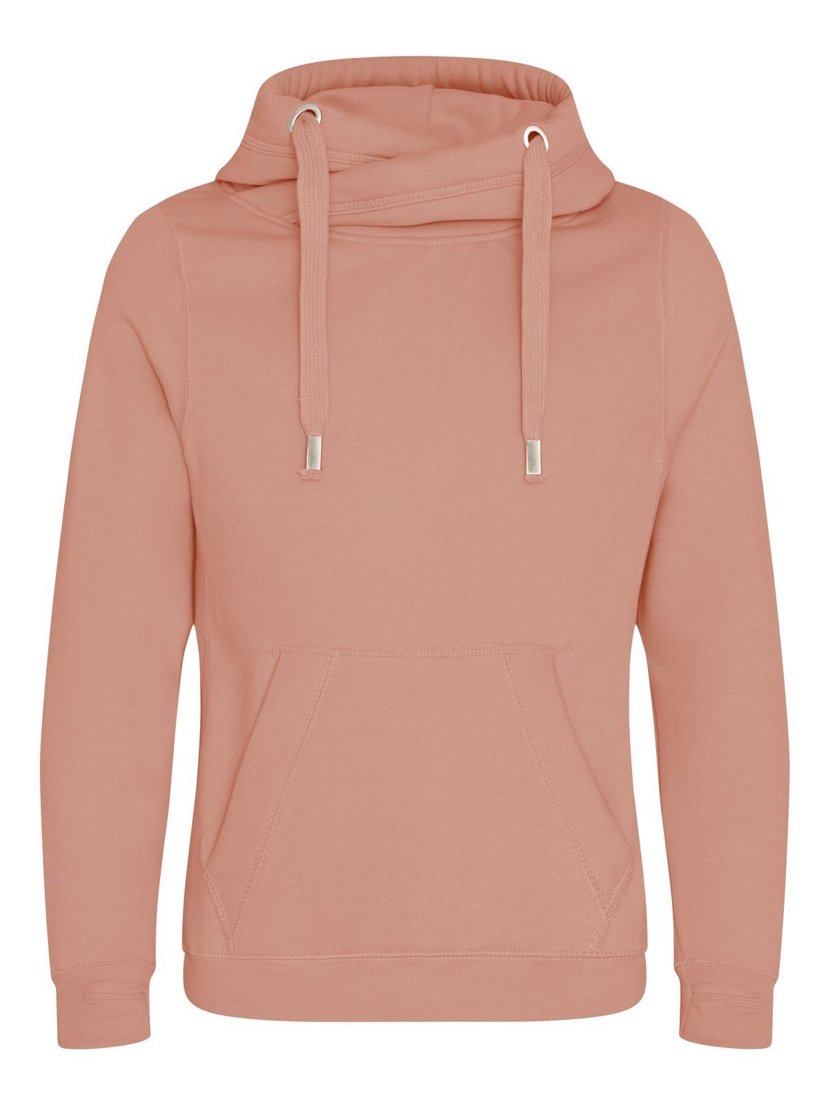 FELPA PESANTE CROSS NECK HOODIE - AWDIS JUST HOODSRosa Polveroso