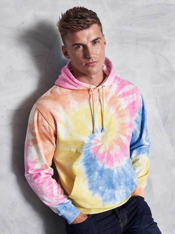 FELPA UNISEX CON CAPPUCCIO AWDIS TIE-DYE HOODIE - AWDIS JUST HOODS