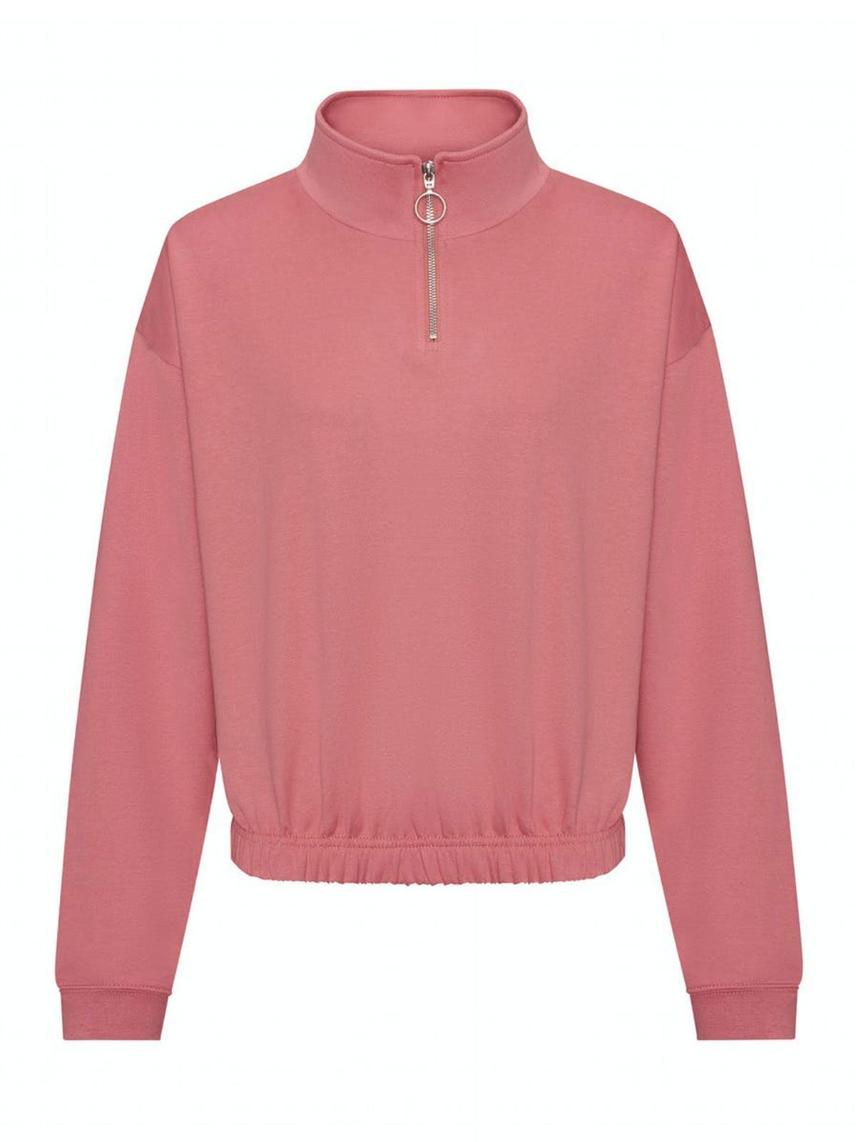 FELPA WOMEN’S CROPPED ½ ZIP SWEAT - AWDIS JUST HOODSRosa Antico
