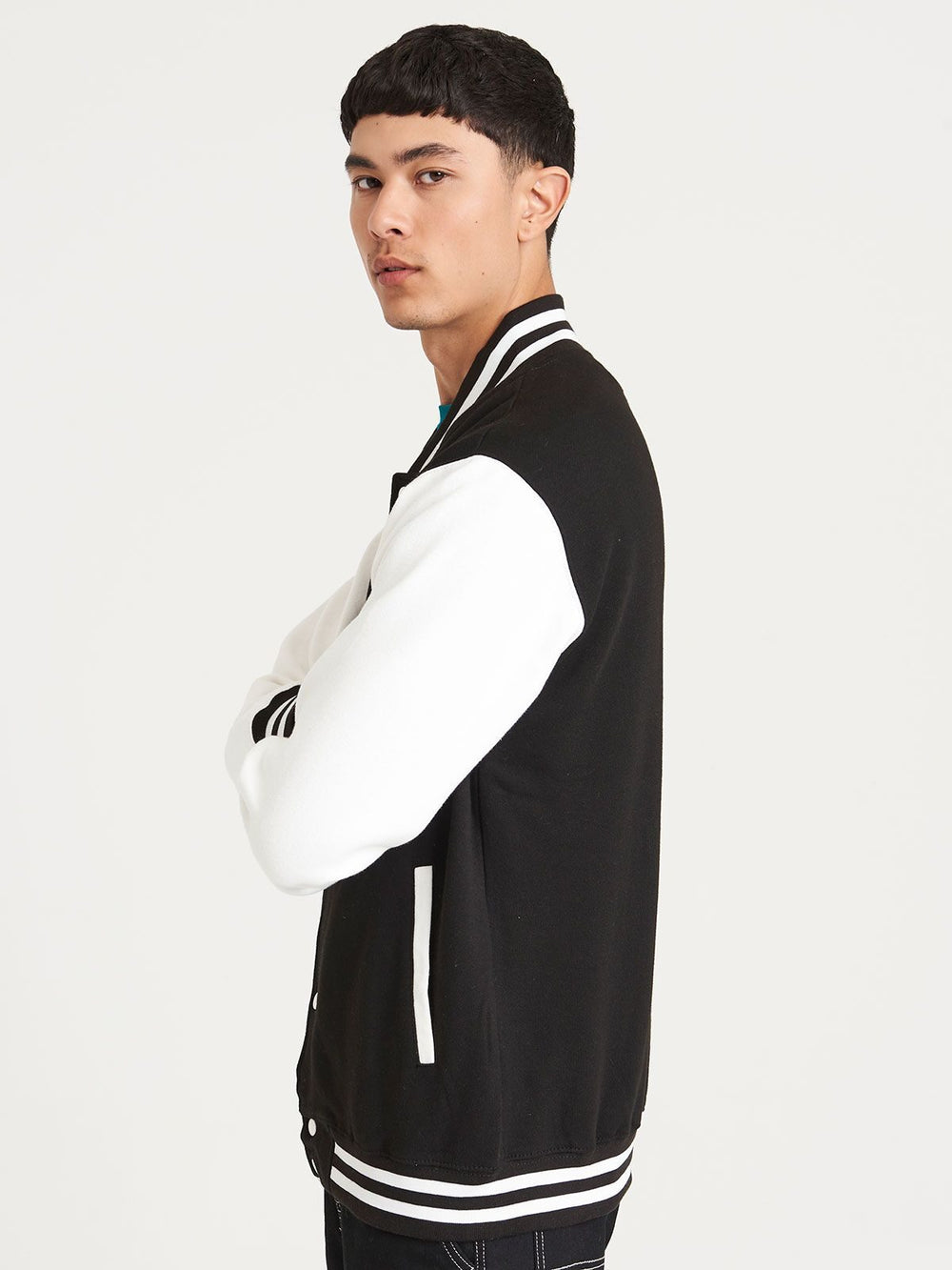 FELPA VARSITY JACKET - AWDIS JUST HOODS laterale
