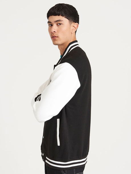 FELPA VARSITY JACKET - AWDIS JUST HOODS laterale