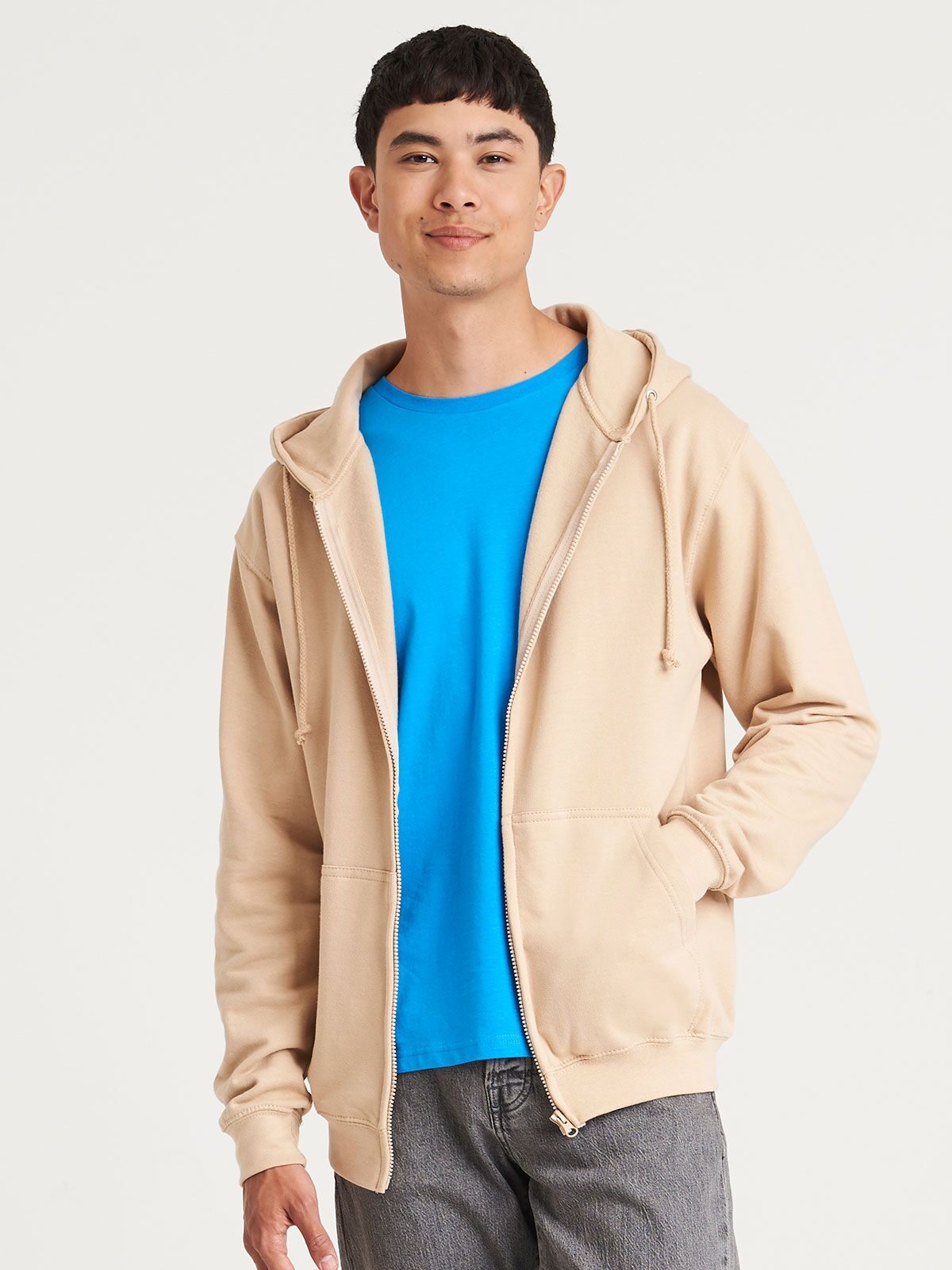 FELPA CON ZIP ZOODIE – AWDIS JUST HOODS fronte