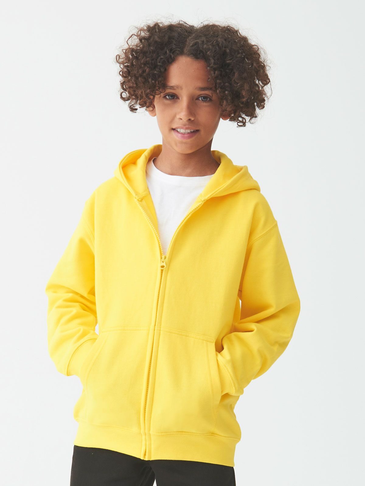 FELPA CON CAPPUCCIO KIDS ZOODIE - AWDIS JUST HOODS fronte