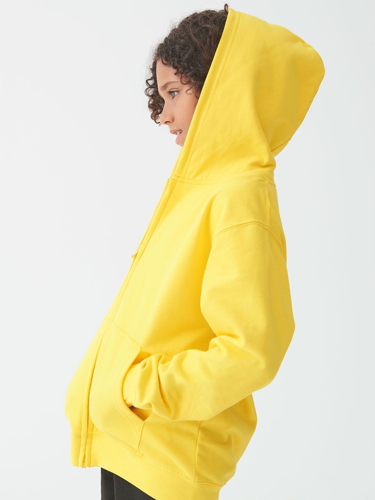 FELPA CON CAPPUCCIO KIDS ZOODIE - AWDIS JUST HOODS laterale