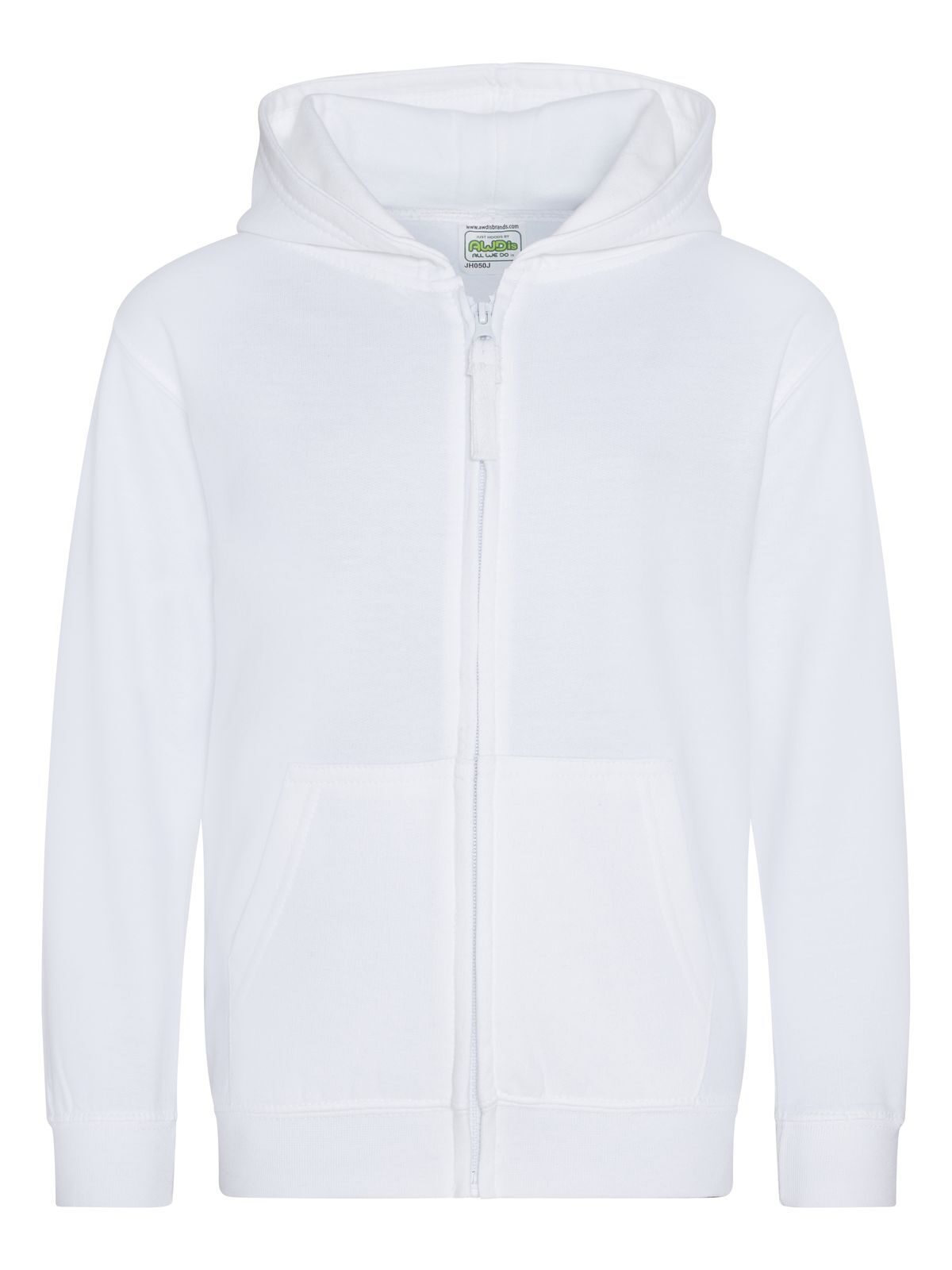 FELPA CON CAPPUCCIO KIDS ZOODIE - AWDIS JUST HOODSBianco Artico