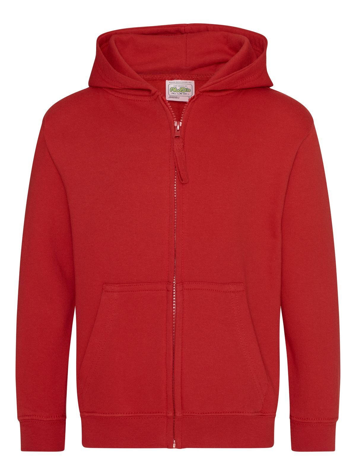 FELPA CON CAPPUCCIO KIDS ZOODIE - AWDIS JUST HOODSRosso Fuoco