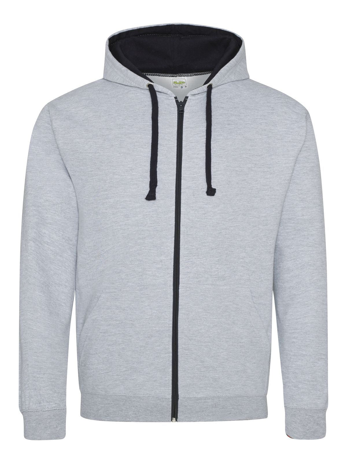 FELPA CON CAPPUCCIO VARSITY ZOODIE - AWDIS JUST HOODSGrigio MelangeBlu Navy Francese