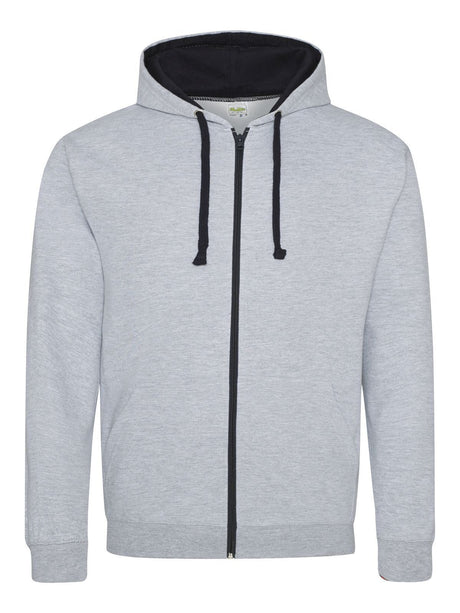 FELPA CON CAPPUCCIO VARSITY ZOODIE - AWDIS JUST HOODSGrigio MelangeBlu Navy Francese