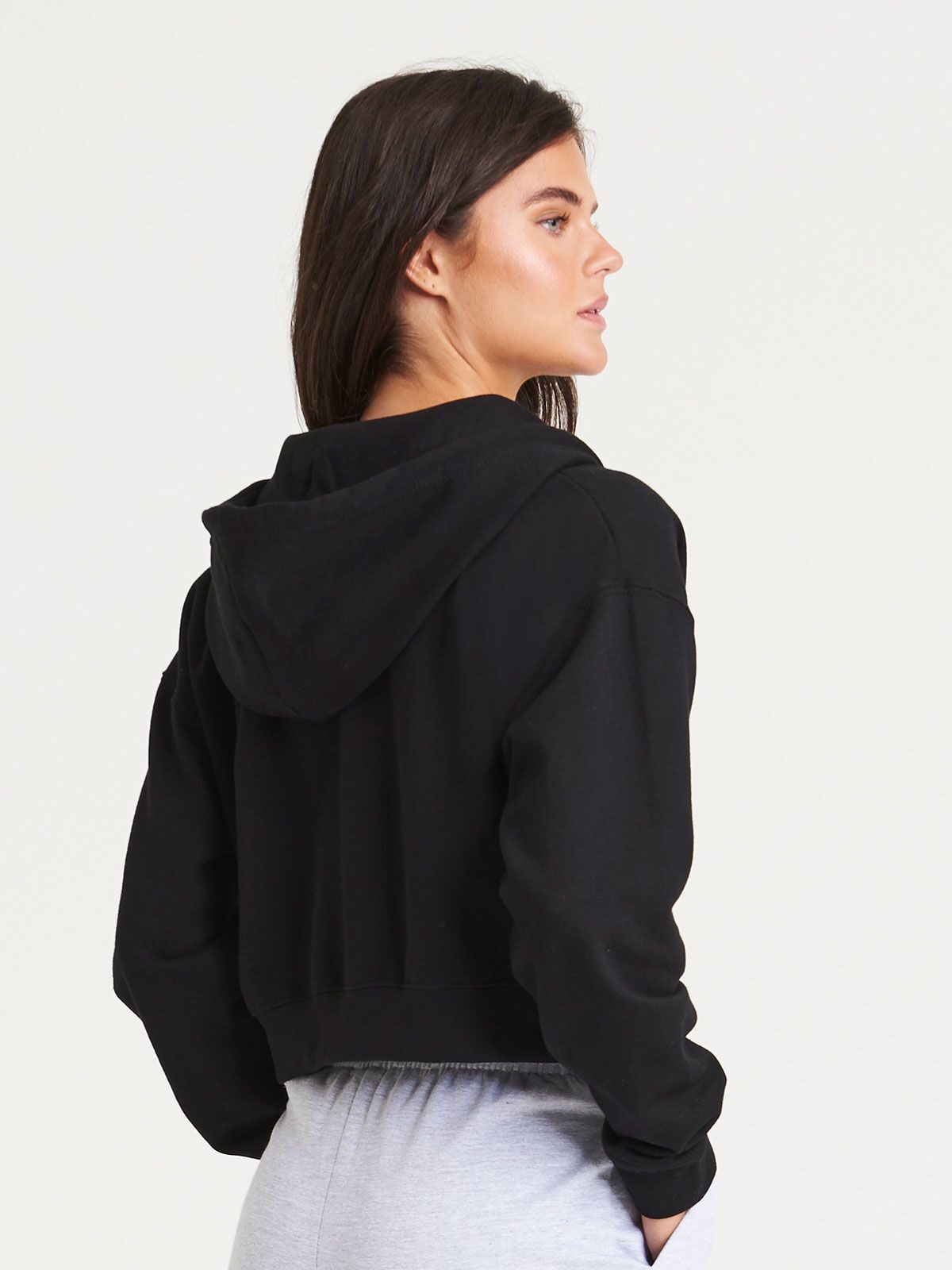 FELPA FULL ZIP GIRLIE FASHION CROPPED ZOODIE - AWDIS JUST HOODS laterale