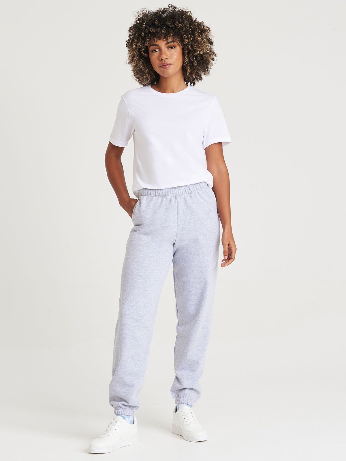 PANTALONI FELPATI COLLEGE CUFFED JOGPANTS - AWDIS JUST HOODS fronte