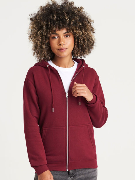 FELPA FULL ZIP CON CAPPUCCIO ORGANIC ZOODIE - AWDIS JUST HOODS fronte