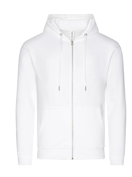 FELPA FULL ZIP CON CAPPUCCIO ORGANIC ZOODIE - AWDIS JUST HOODSBianco Artico