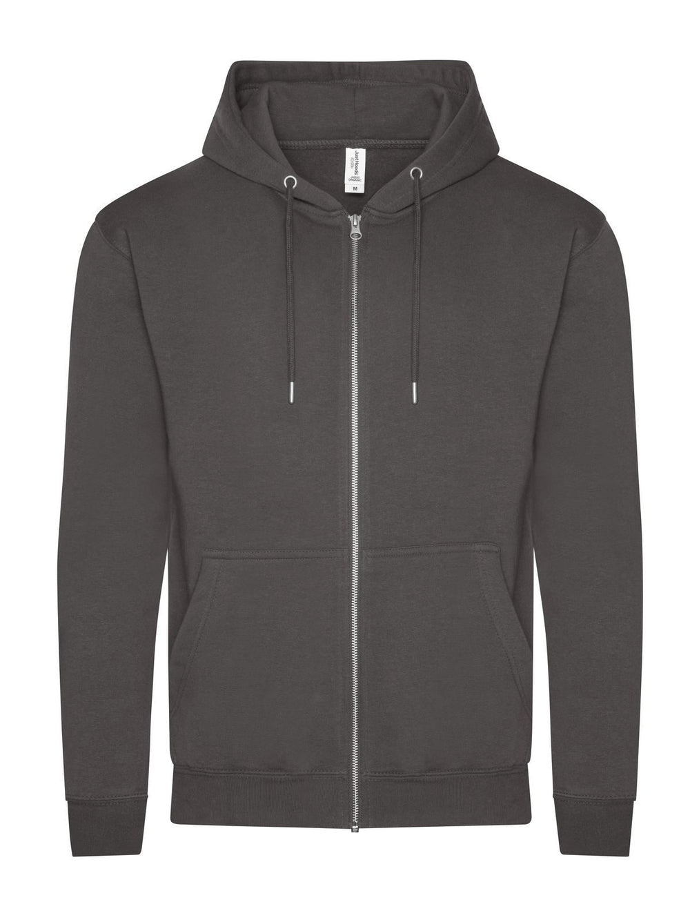 FELPA FULL ZIP CON CAPPUCCIO ORGANIC ZOODIE - AWDIS JUST HOODSCarbone