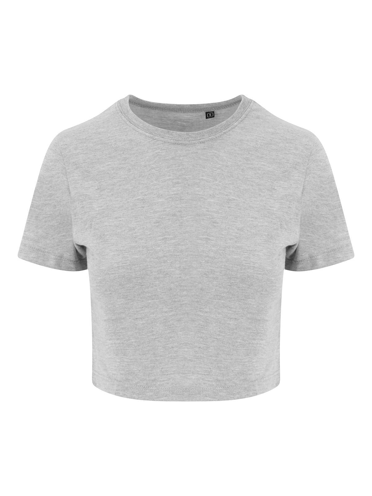 T-SHIRT SAGOMATA GIRLIE TRI-BLEND CROPPED T - AWDIS JUST TSGrigio Melange