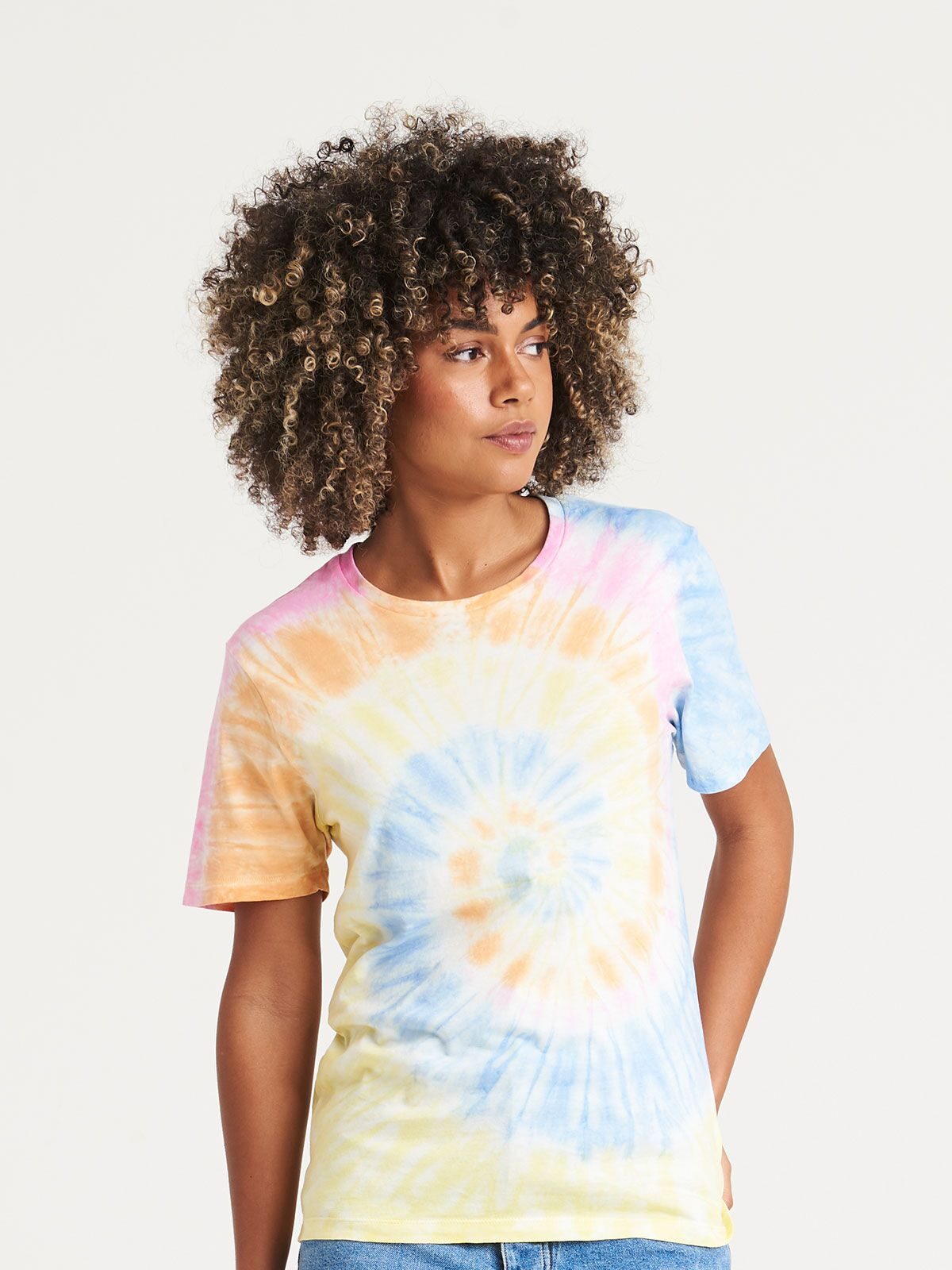 T-SHIRT GIROCOLLO TIE-DYE T - AWDIS JUST TS fronte