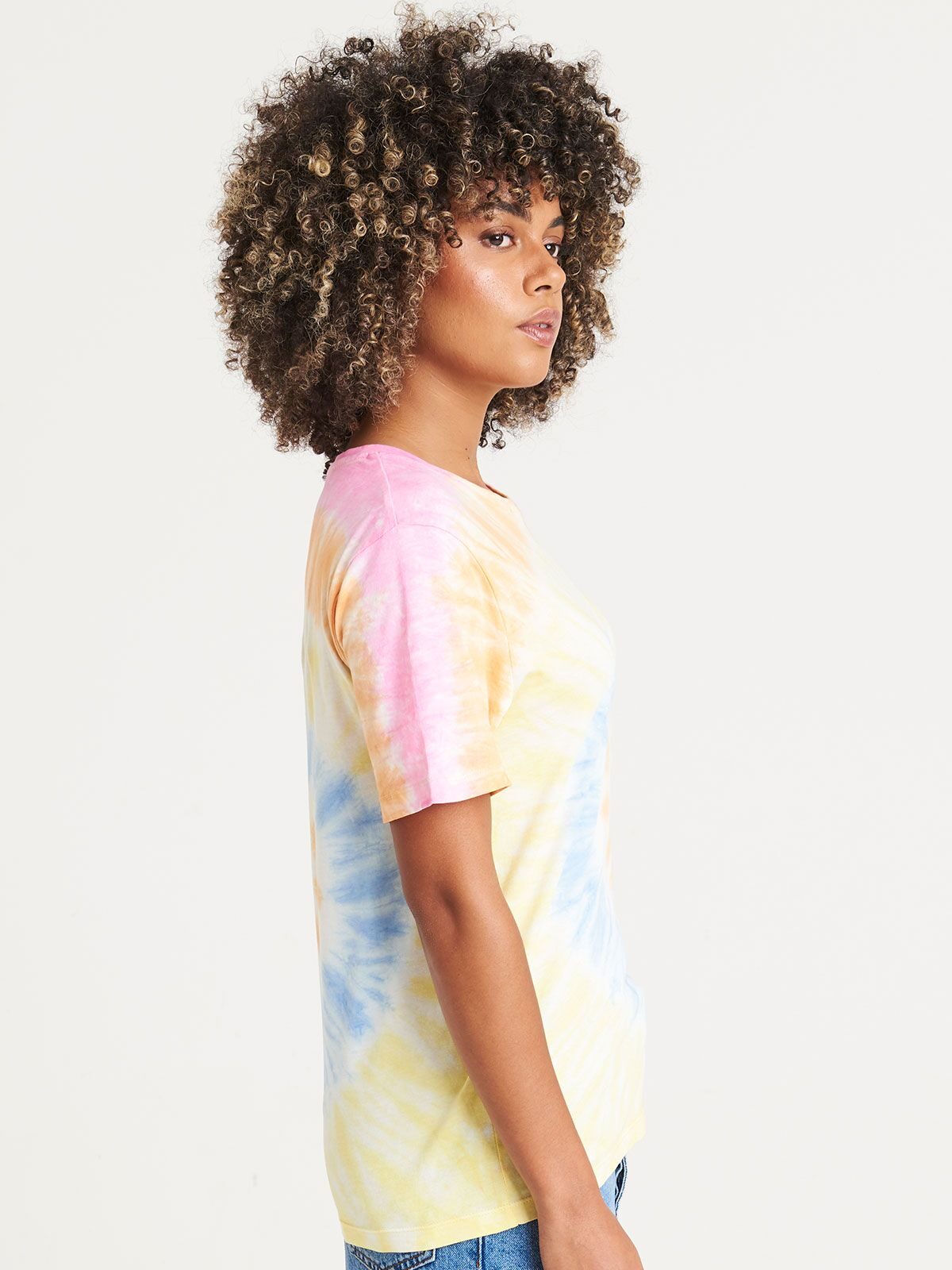 T-SHIRT GIROCOLLO TIE-DYE T - AWDIS JUST TS laterale