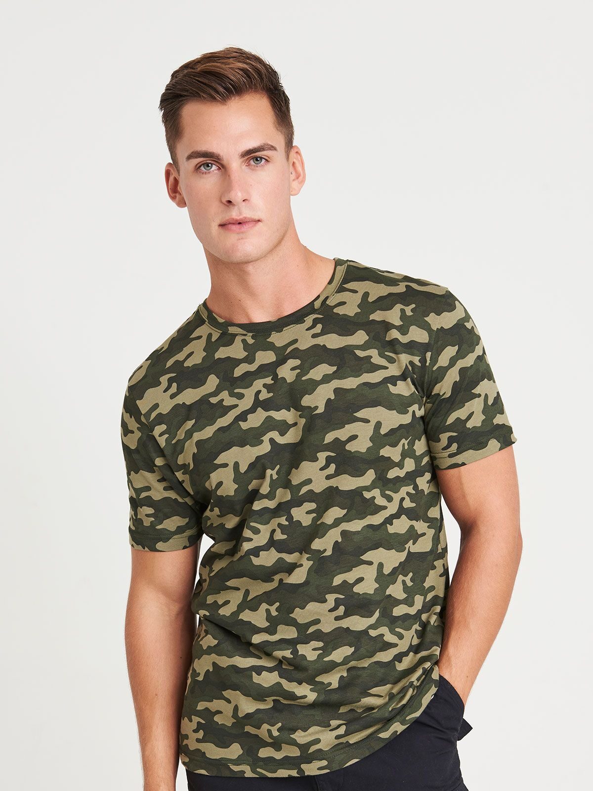 T-SHIRT MANICA CORTA CAMO T - AWDIS JUST TS fronte