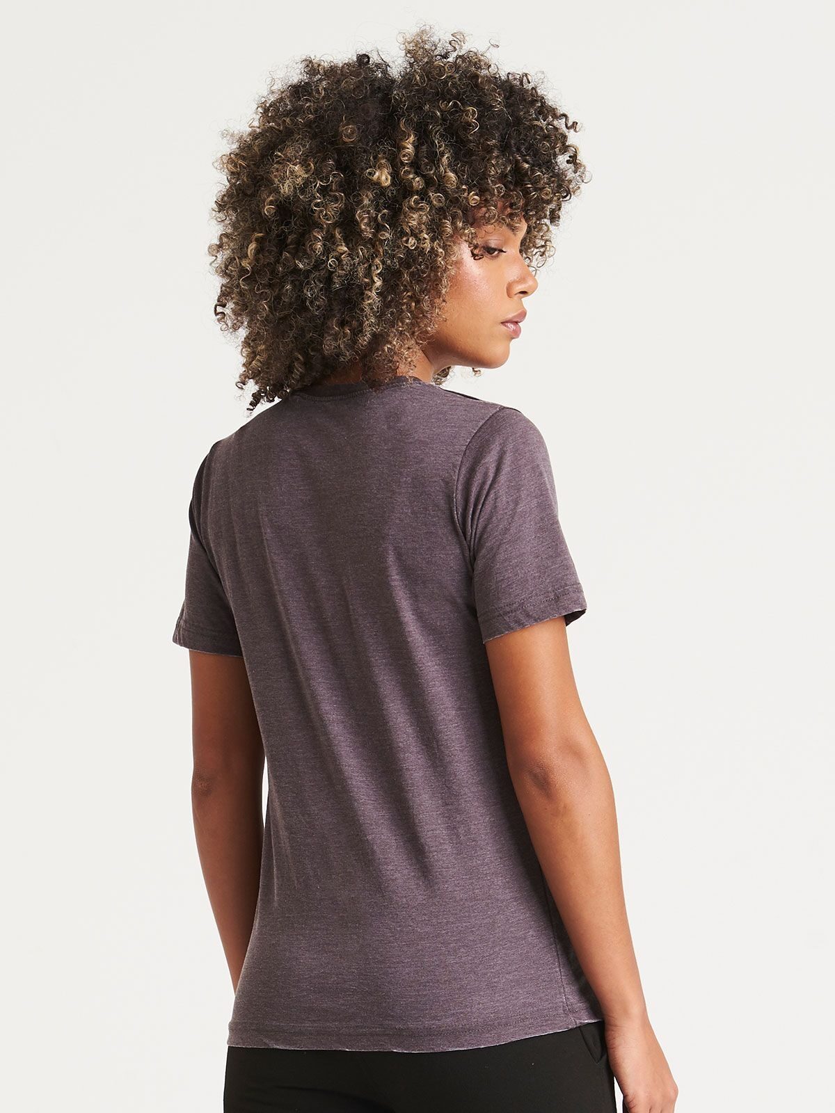 T-SHIRT UNISEX MANICA CORTA WASHED T - AWDIS JUST TS laterale