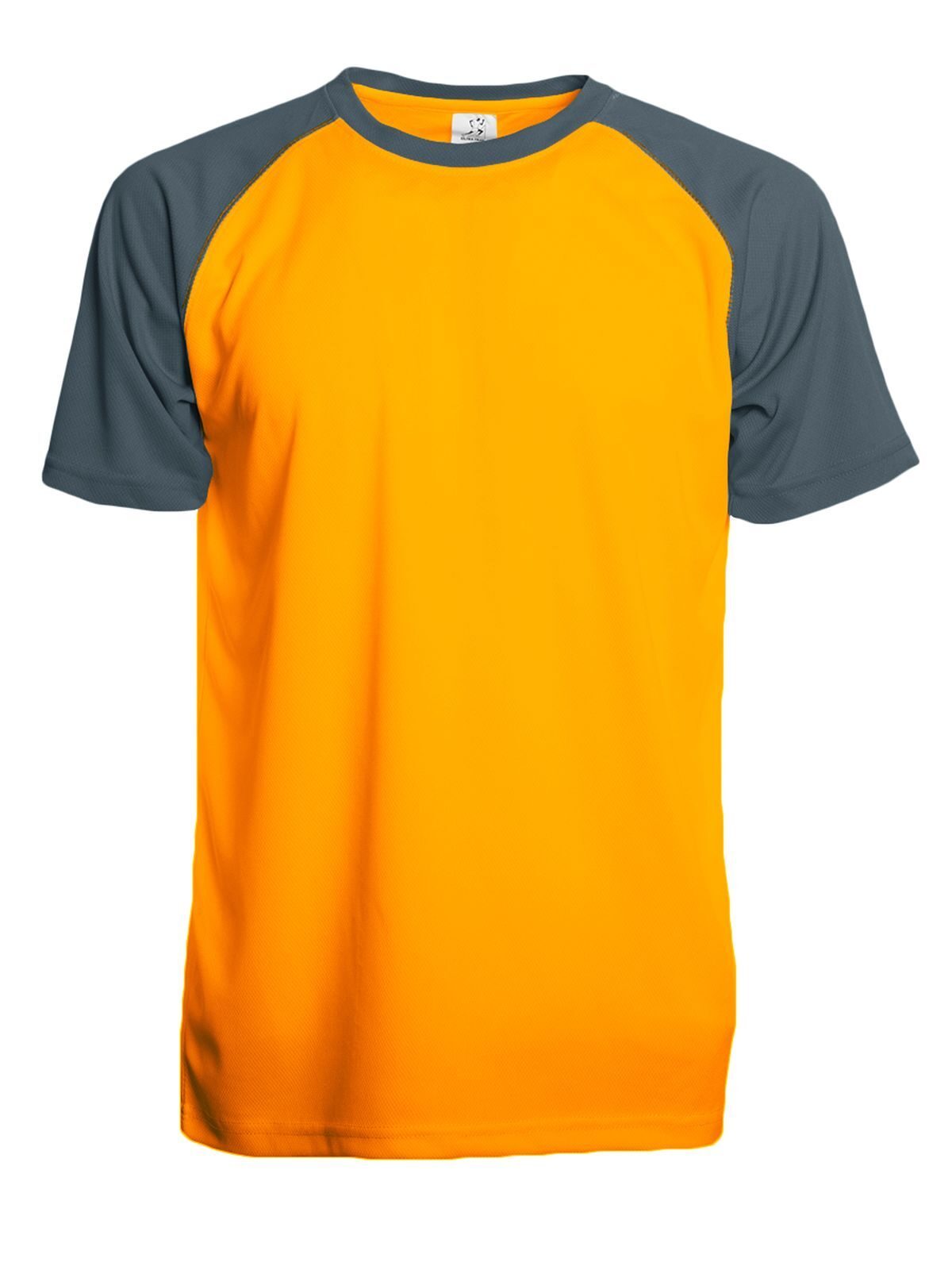 T-SHIRT TRAIL IN POLIESTERE - SPRINTEXArancione Fluo-Grigio