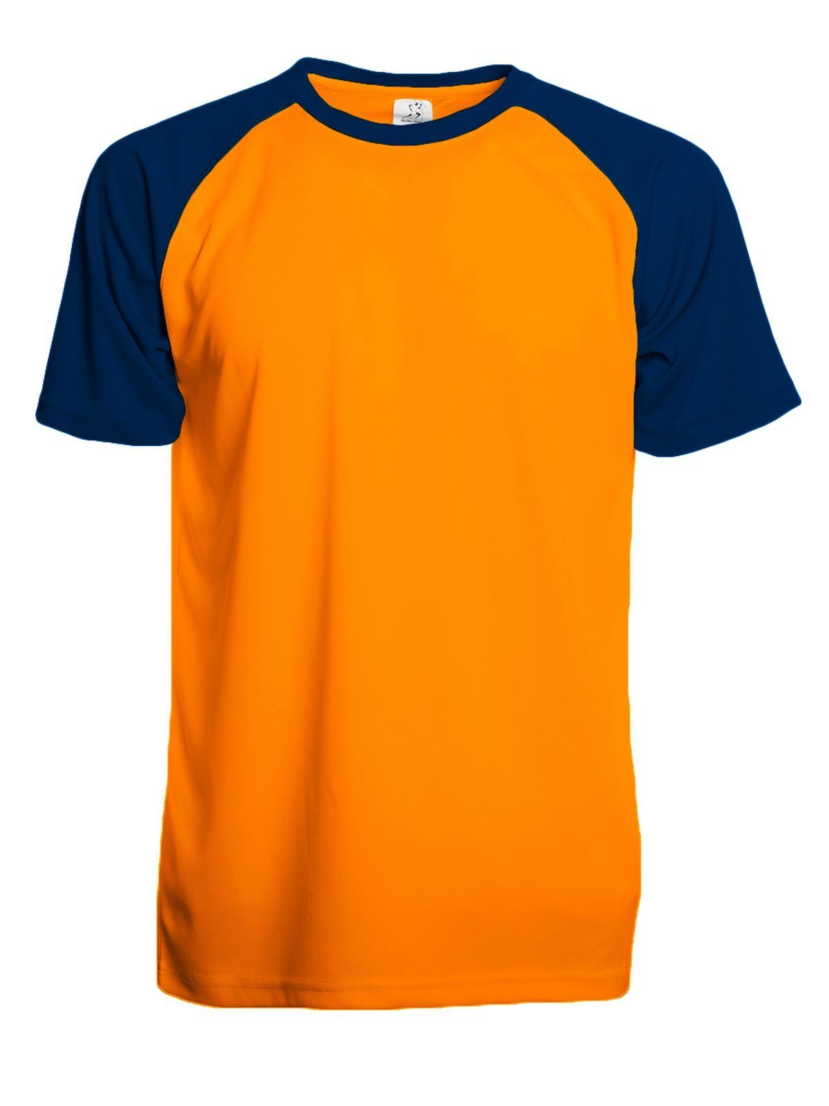 T-SHIRT TRAIL IN POLIESTERE - SPRINTEXArancione Fluo-Blu Navy
