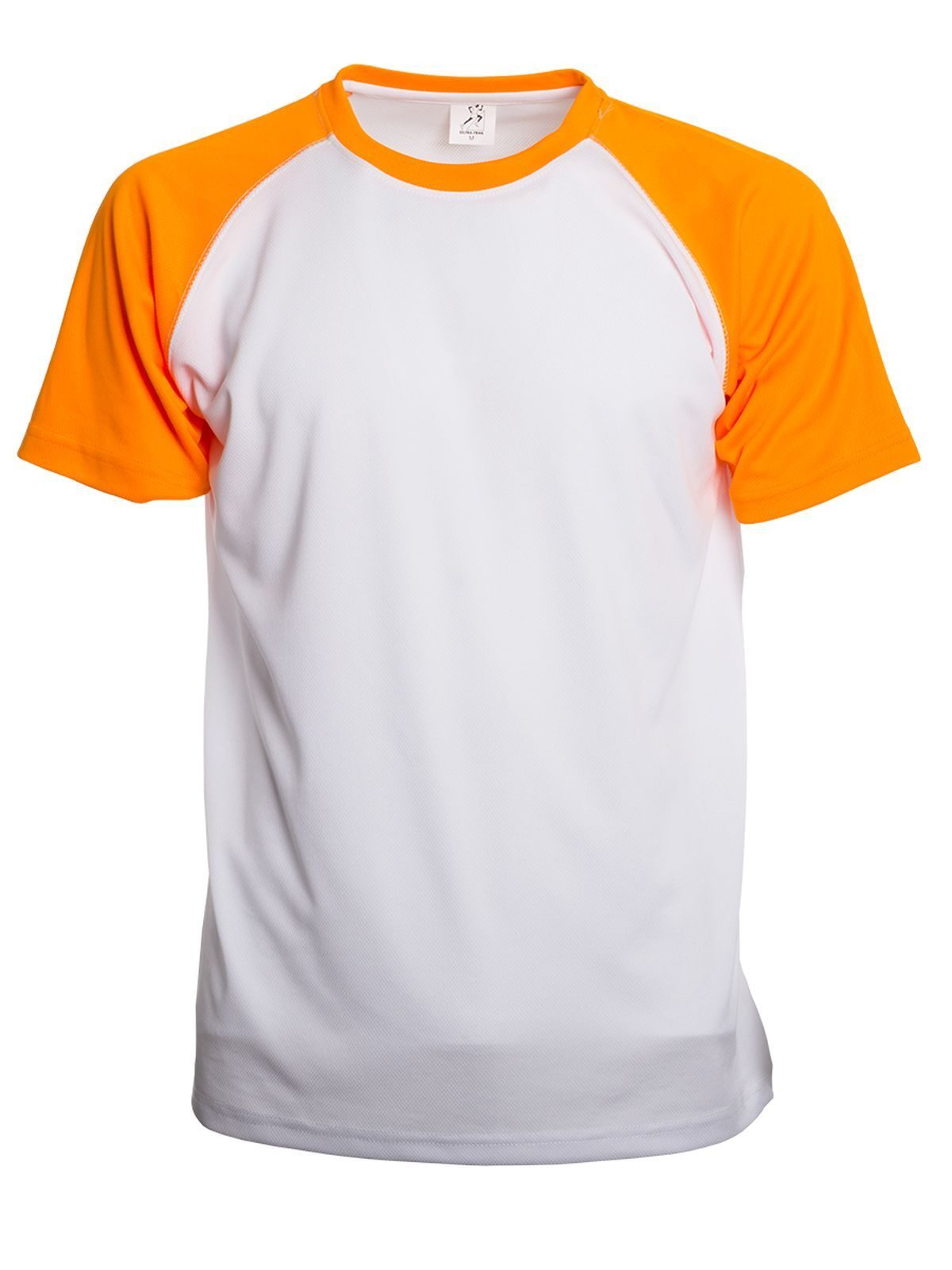 T-SHIRT TRAIL IN POLIESTERE - SPRINTEXBianco-Arancione Fluo