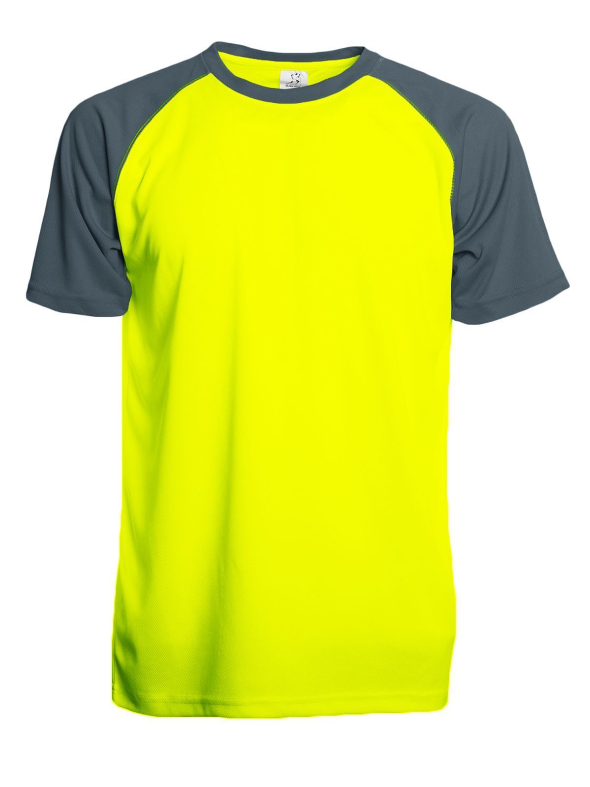 T-SHIRT TRAIL IN POLIESTERE - SPRINTEXGiallo Fluo-Antracite