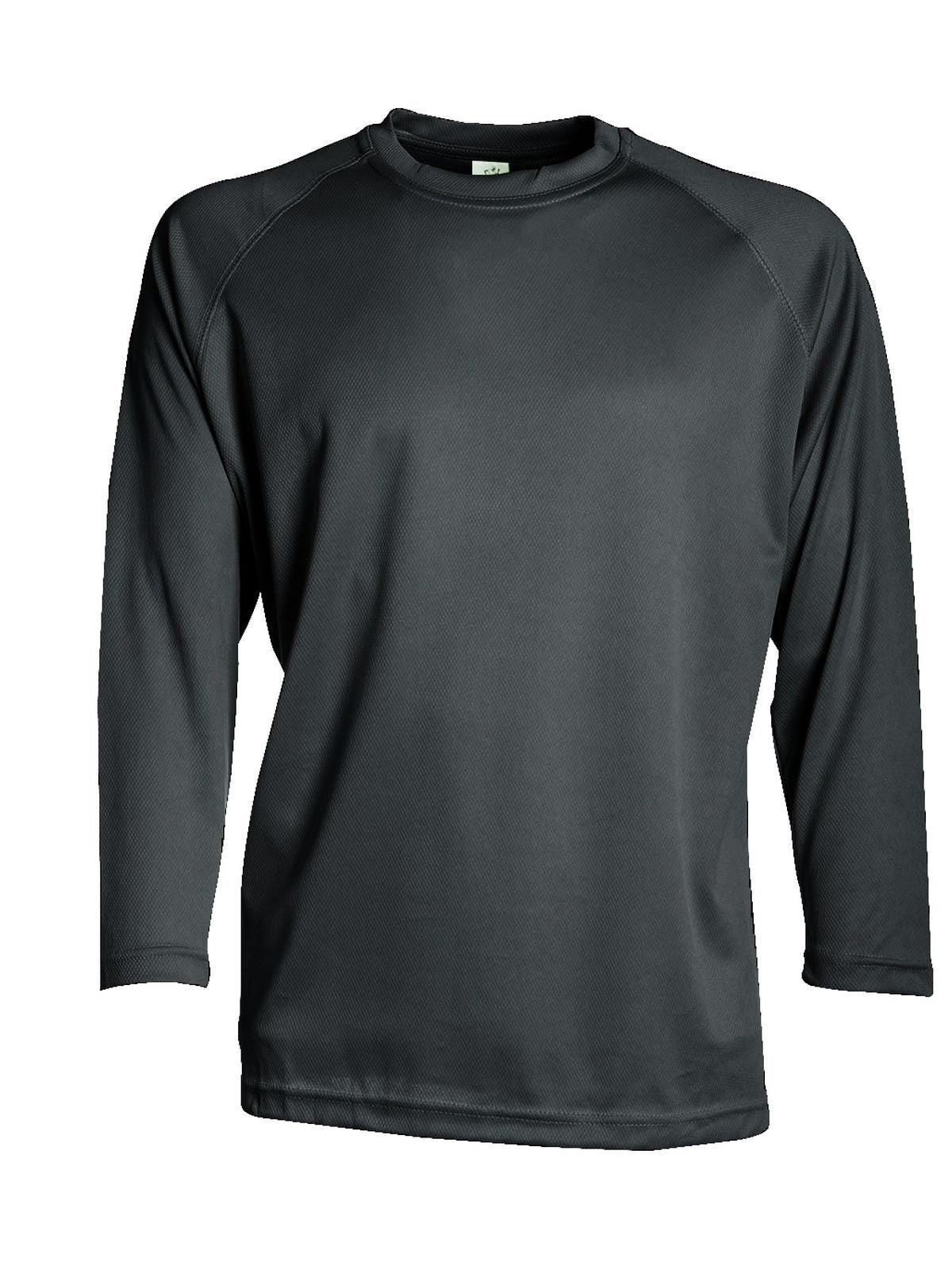 T-SHIRT MANICA LUNGA RUN LS IN POLIESTERE - SPRINTEXNero