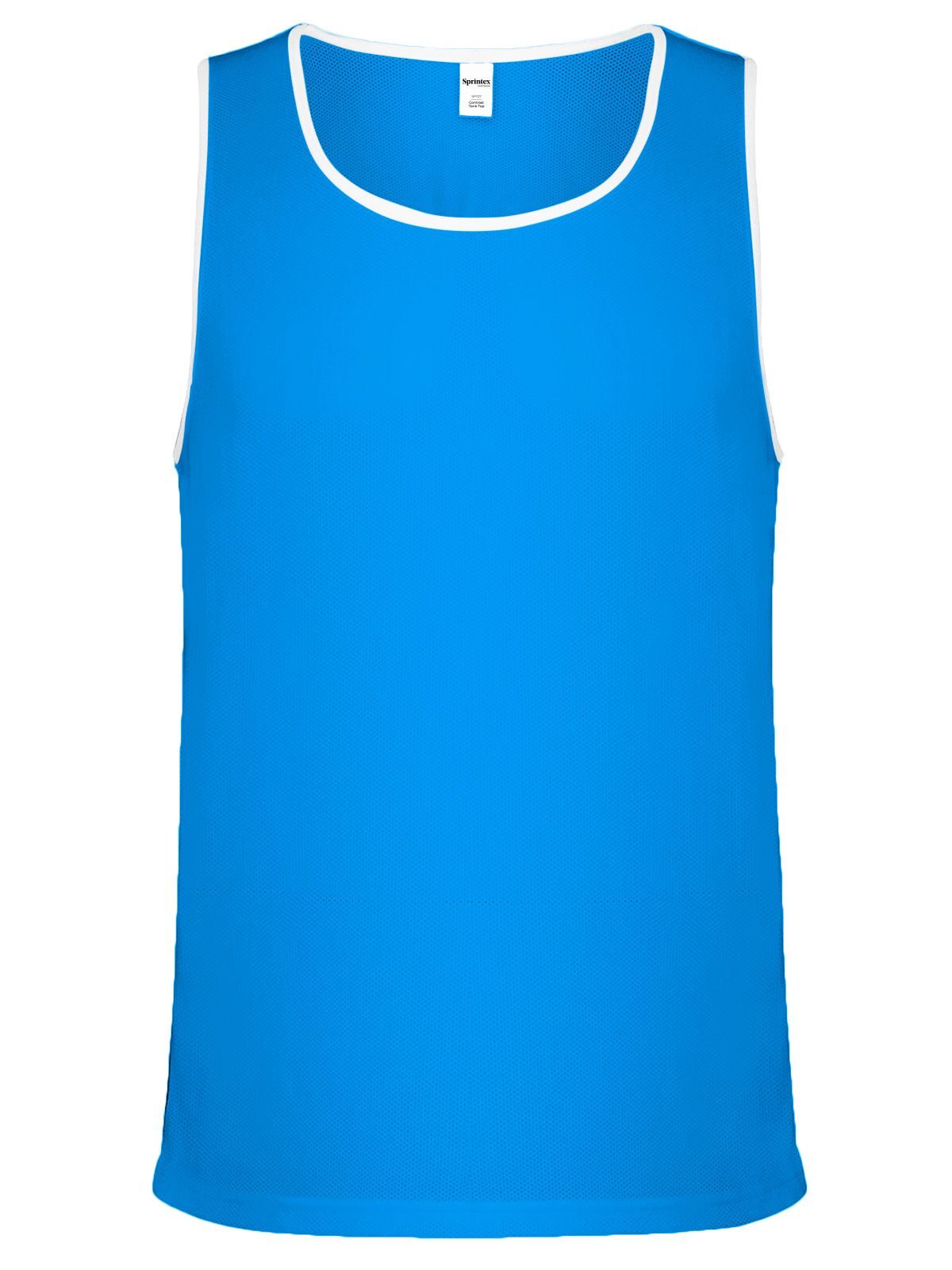 CANOTTA SPORTIVA UNISEX RING IN POLIESTERE - SPRINTEXTurchese-Bianco