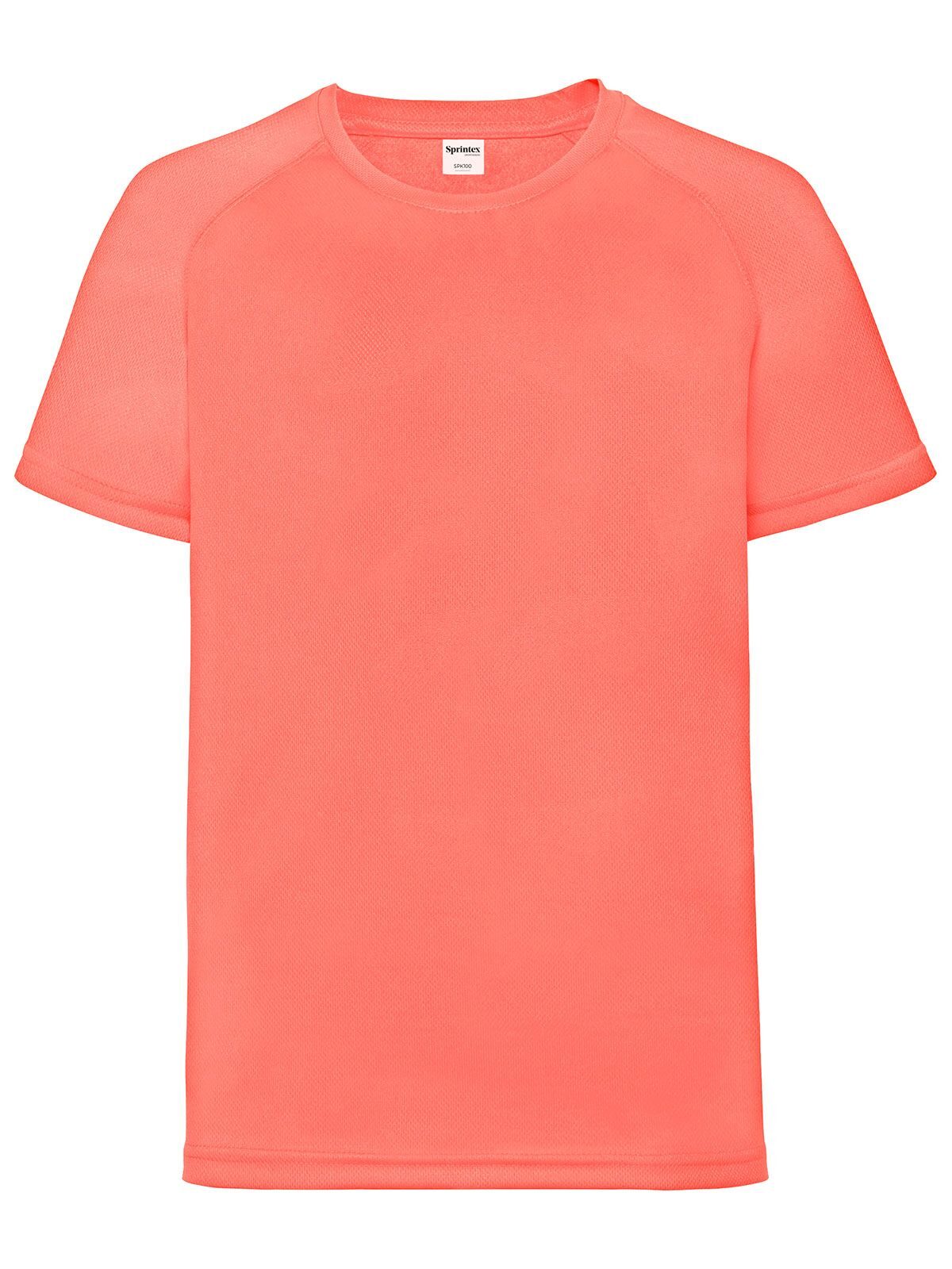 T-SHIRT RUN KIDS - SPRINTEXRosso Corallo Fluo