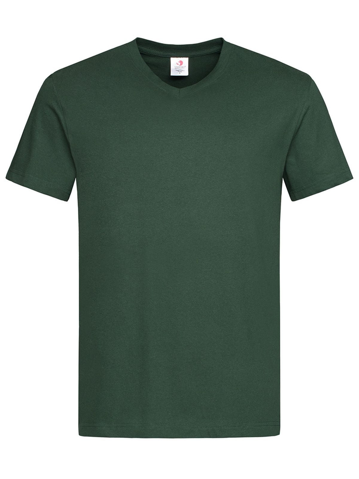 T-SHIRT CLASSIC-T V-NECK - STEDMANVerde Bottiglia